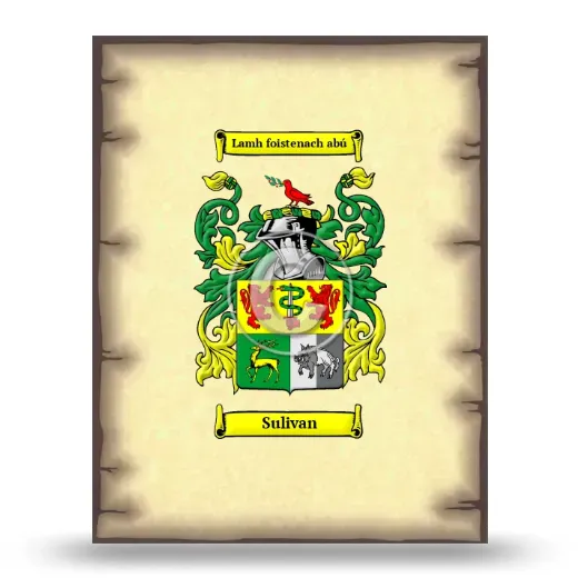 Sulivan Coat of Arms Print