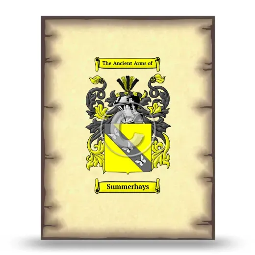 Summerhays Coat of Arms Print