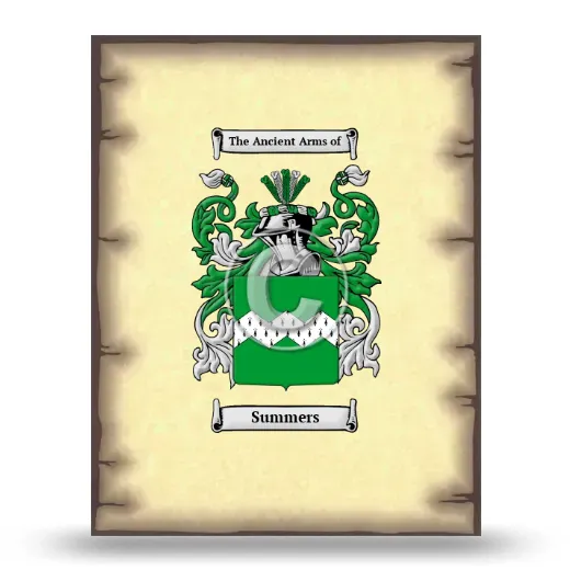 Summers Coat of Arms Print