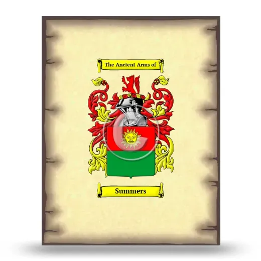 Summers Coat of Arms Print