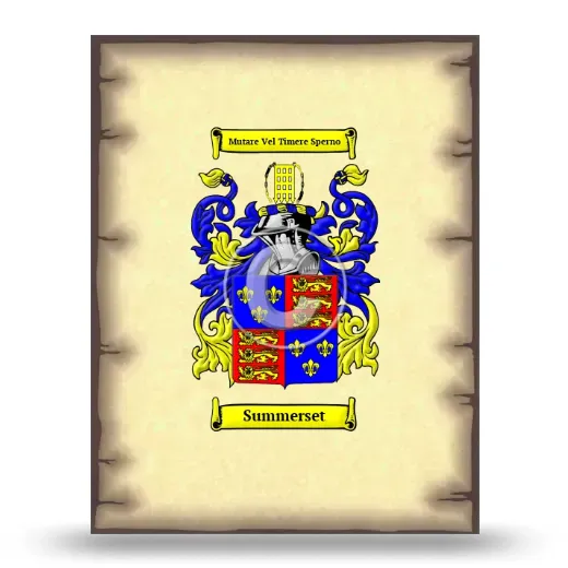 Summerset Coat of Arms Print