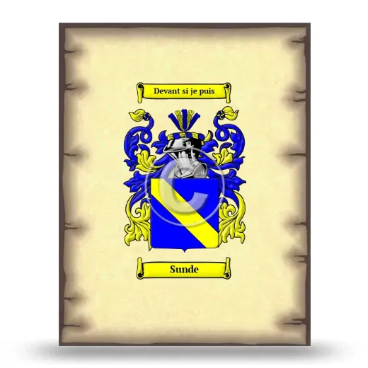 Sunde Coat of Arms Print