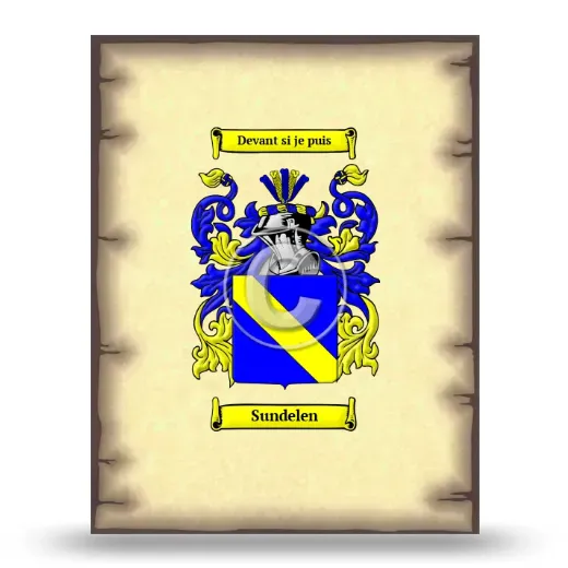 Sundelen Coat of Arms Print