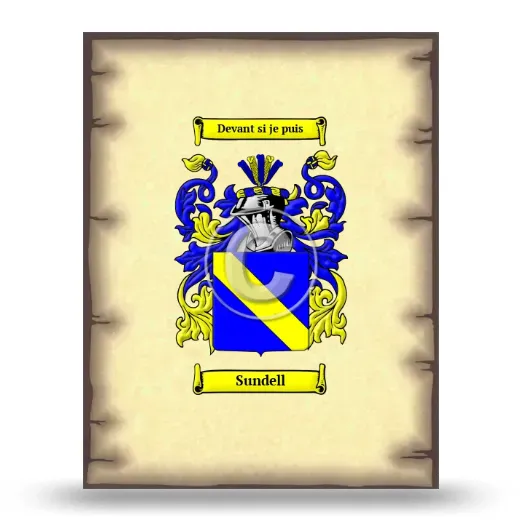 Sundell Coat of Arms Print