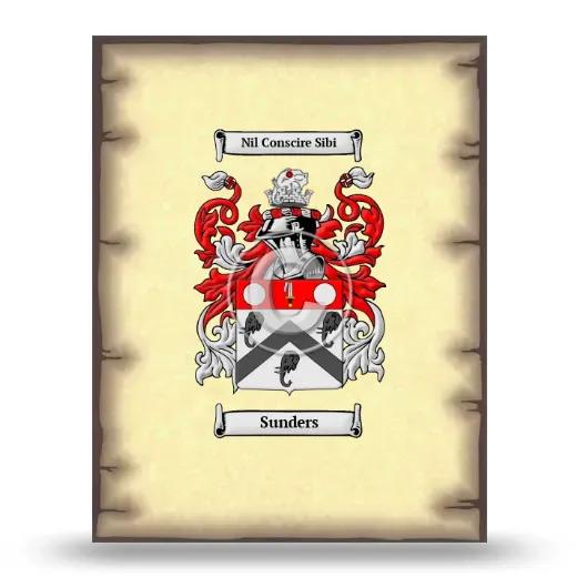 Sunders Coat of Arms Print
