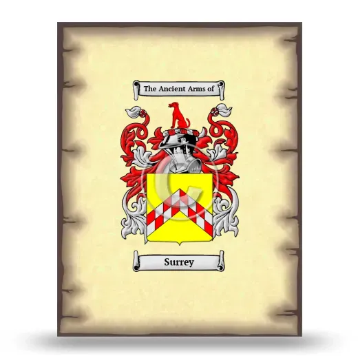 Surrey Coat of Arms Print