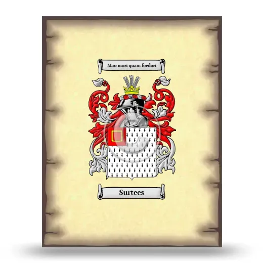 Surtees Coat of Arms Print
