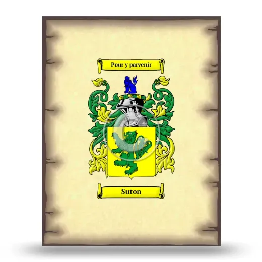 Suton Coat of Arms Print