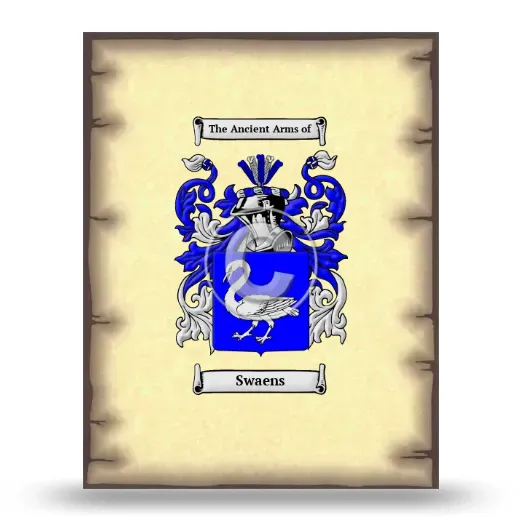 Swaens Coat of Arms Print