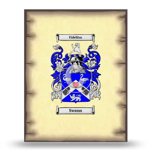 Swann Coat of Arms Print