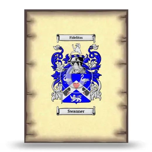 Swanner Coat of Arms Print