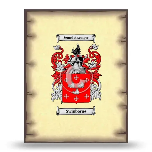 Swinborne Coat of Arms Print