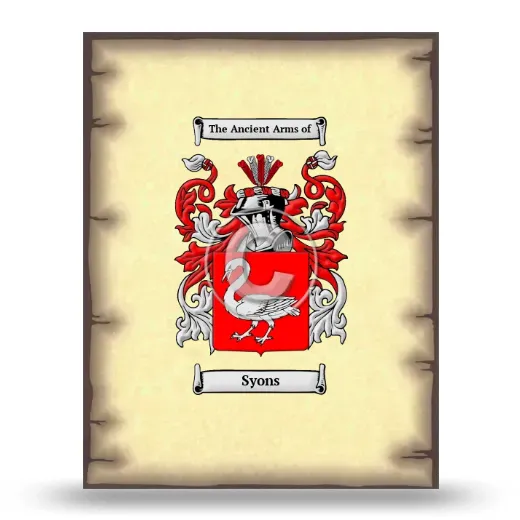 Syons Coat of Arms Print