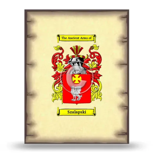 Szalapski Coat of Arms Print