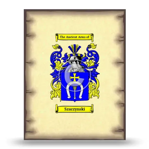 Szarzynski Coat of Arms Print