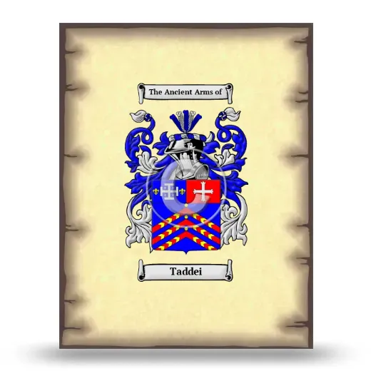 Taddei Coat of Arms Print