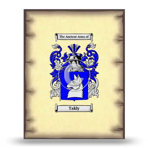 Takly Coat of Arms Print