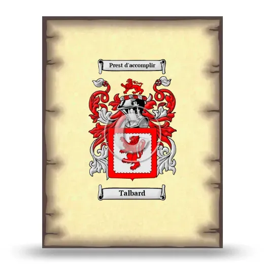 Talbard Coat of Arms Print
