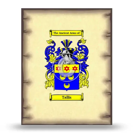 Tallis Coat of Arms Print