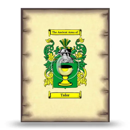 Talor Coat of Arms Print