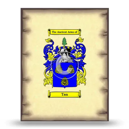 Tan Coat of Arms Print