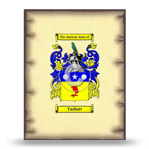 Tarbutt Coat of Arms Print