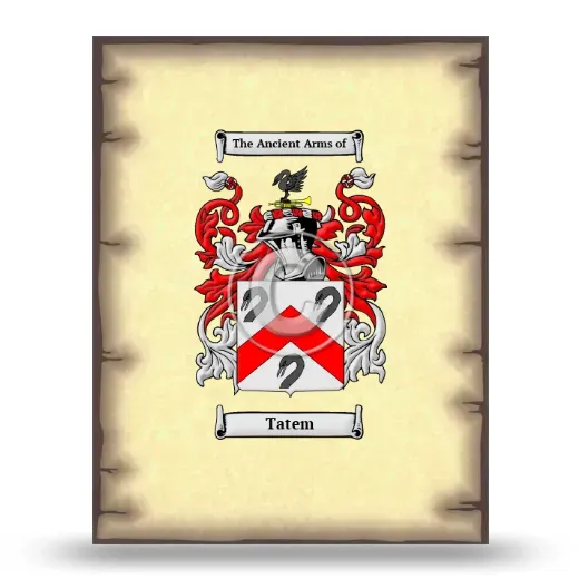 Tatem Coat of Arms Print