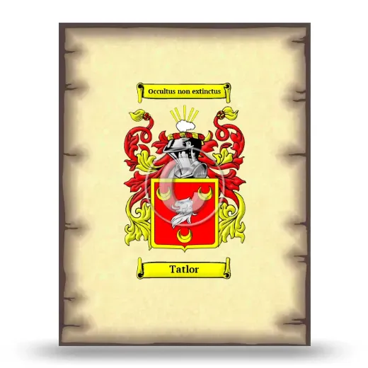 Tatlor Coat of Arms Print