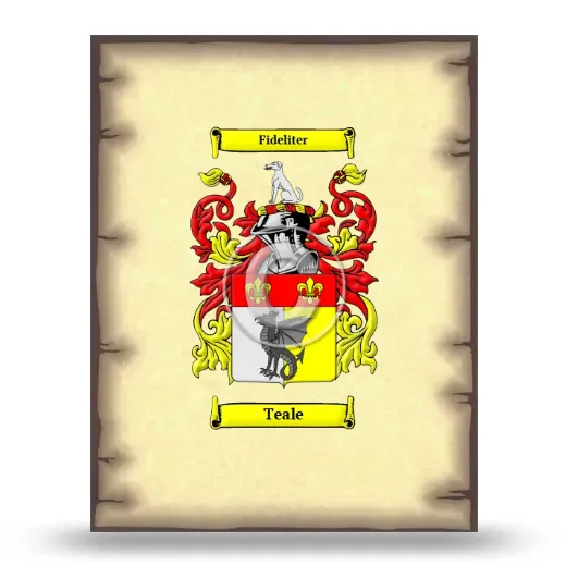 Teale Coat of Arms Print