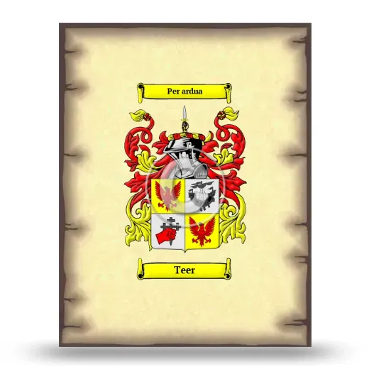 Teer Coat of Arms Print