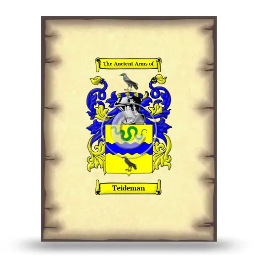 Teideman Coat of Arms Print