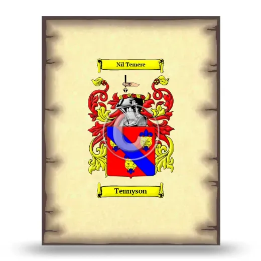 Tennyson Coat of Arms Print