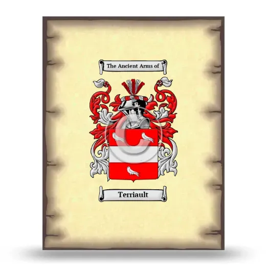 Terriault Coat of Arms Print