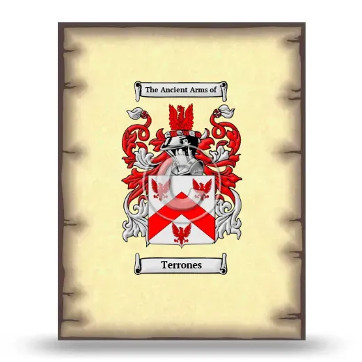 Terrones Coat of Arms Print