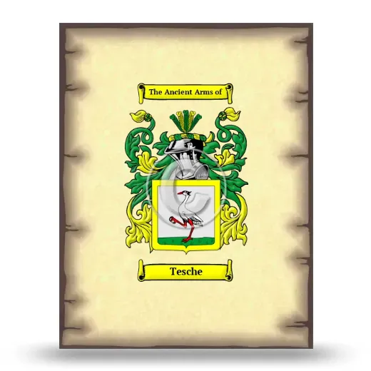 Tesche Coat of Arms Print