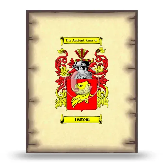 Testoni Coat of Arms Print