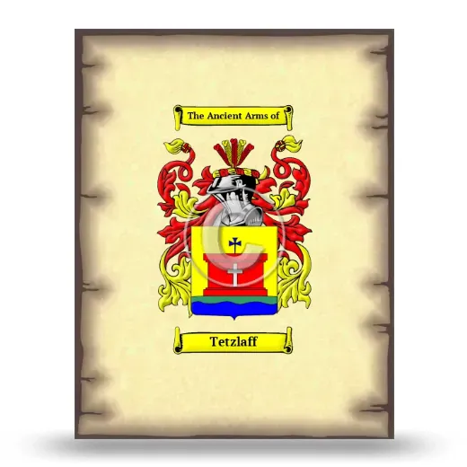 Tetzlaff Coat of Arms Print