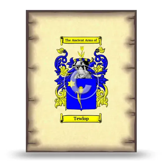 Tewlop Coat of Arms Print
