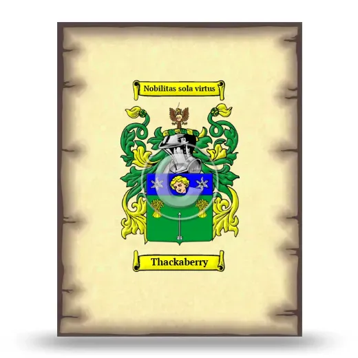 Thackaberry Coat of Arms Print