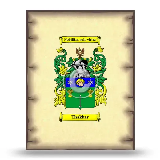 Thakkar Coat of Arms Print