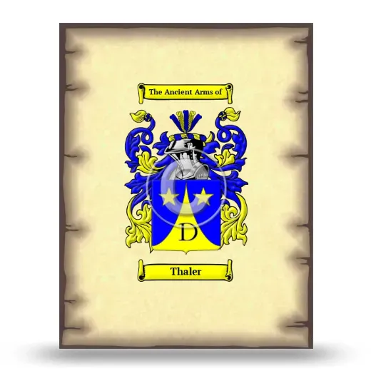 Thaler Coat of Arms Print