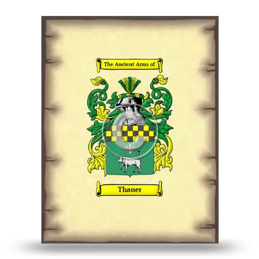 Thauer Coat of Arms Print