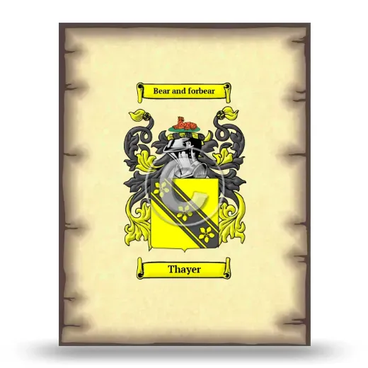 Thayer Coat of Arms Print