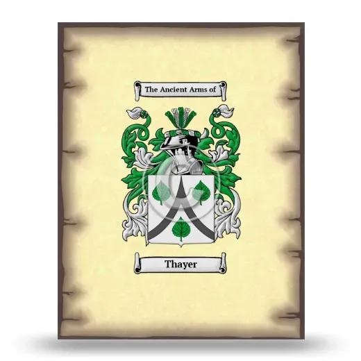 Thayer Coat of Arms Print