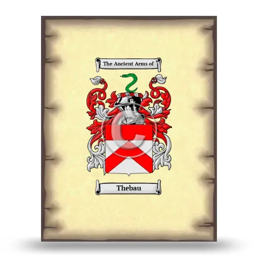 Thebau Coat of Arms Print
