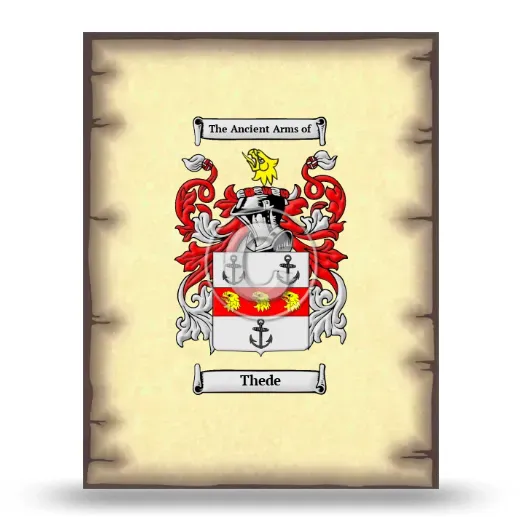 Thede Coat of Arms Print