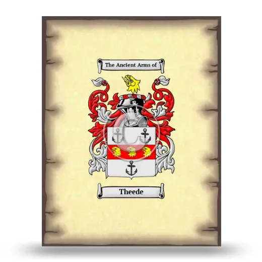 Theede Coat of Arms Print