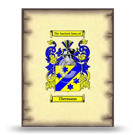 Thermann Coat of Arms Print