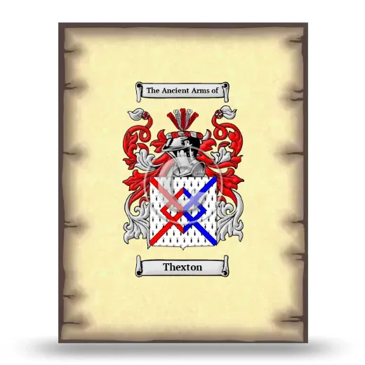 Thexton Coat of Arms Print