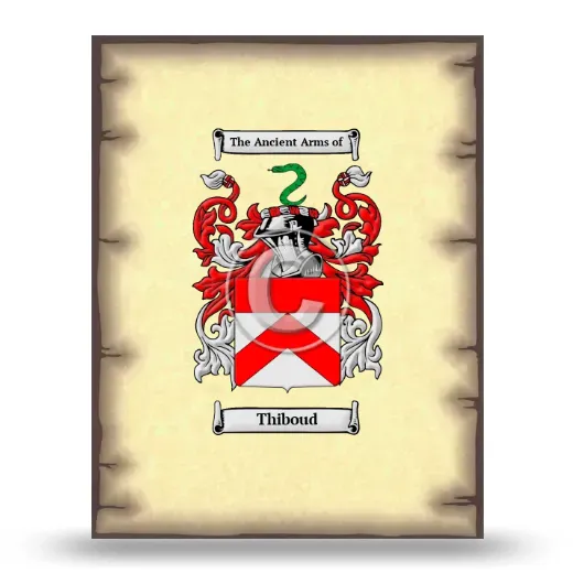 Thiboud Coat of Arms Print